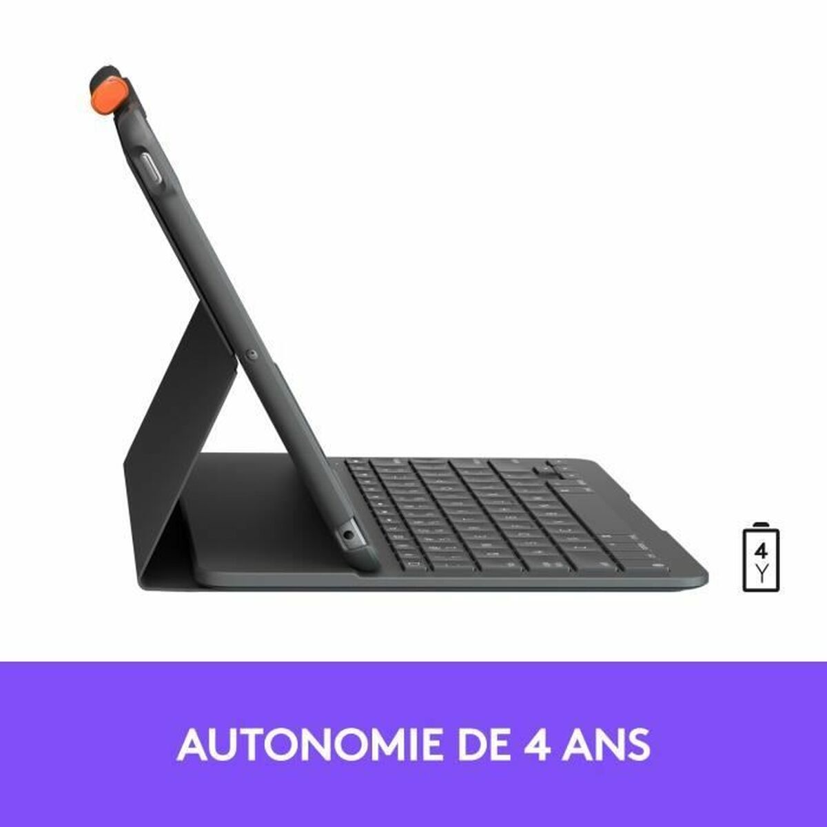 Pouzdro na tablet Logitech Slim Folio Grafitová AZERTY